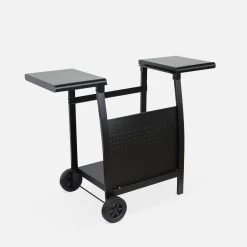 Plancha Gaz 2 Brûleurs Inox 5kW Avec Chariot -Sweeek ph1002trolley cc46f030795462b5c4d219222a29944a