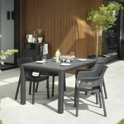 Table De Jardin Résine De Synthèse 4 à 6 Places 6 Table De Jardin Résine De Synthèse 4 à 6 Places -Sweeek plktbl150bk 2a6ba838aa80e4b40c311ea37cb744ae