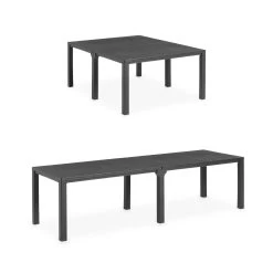 Table De Jardin Modulable Résine De Synthèse 4 à 10 Places 15 Table De Jardin Modulable Résine De Synthèse 4 à 10 Places -Sweeek plktbl150bkx2 f2496ac0b3cba8c4c5d94c82fab32e82