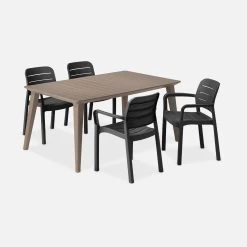 Table De Jardin Résine De Synthèse 4 à 6 Places Couleur : Cappuccino 9 Table De Jardin Résine De Synthèse 4 à 6 Places Couleur : Cappuccino -Sweeek plktbl160cp 9914c3ae24ec3ab76dca6bdf8b1b56bc