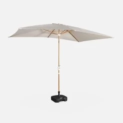Parasol Rectangulaire 2x3m, Mât Effet Bois Couleur : Sable -Sweeek pu2x3wdsand c90c42456ca6b8a52a12247d0a32bffa