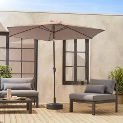 Parasol Rond 3m Couleur : Taupe