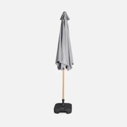 Parasol Rond 3m, Mât Effet Bois Couleur : Gris -Sweeek pu300wdgy 8666ef634da79462898184aeda47aea9