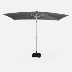 Parasol Rectangulaire 2x3m, Aluminium Anodisé Couleur : Gris -Sweeek puano2x3gy 6bb60ccee808c521c1649500f1ae2c86