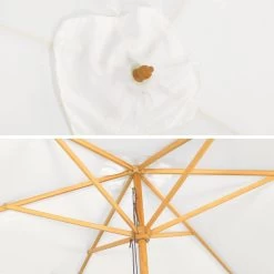 Parasol Rectangulaire 2x3m Couleur : Ecru -Sweeek puw2x3ecru 556cc3fb01dda2c35103c7a40a0811bc