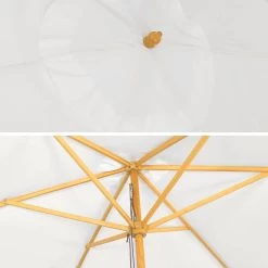 Parasol Rond 3m Couleur : Ecru -Sweeek puw300ecru d2b58f8356206411de2114bff6615439