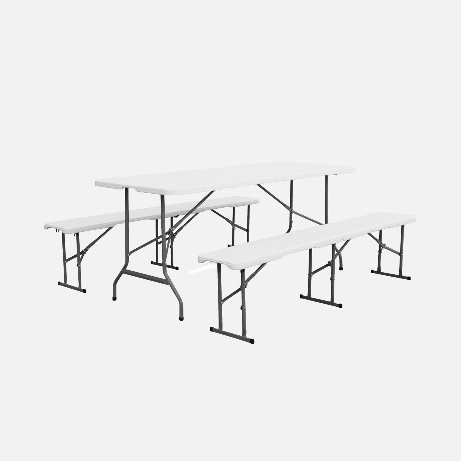 Table + Banc Réception Pliable Plastique 3 Table + Banc Réception Pliable Plastique – Image 3