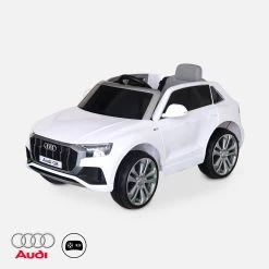 Voiture électrique Enfant Audi Q8 12V, 1 Place Couleur : Blanc