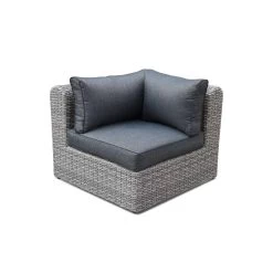 Salon De Jardin Résine Tressée Ronde 6 Places Couleur : Gris / Gris Chiné -Sweeek rw3005gy 631310e224bf84bbdfb21753a612ee31