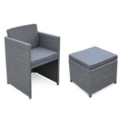 Salon De Jardin 6-10 Places Avec Housse - Vasto Couleur : Gris / Gris 12 Salon De Jardin 6-10 Places Avec Housse - Vasto Couleur : Gris / Gris -Sweeek salon de jardin 6 10 places vasto avec housse coloris gris coussins gris chine table encastrable 01bc5588e798f7e905fecc3b071d8958