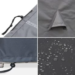 Table De Jardin Vasto 12 Et Sa Housse Couleur : Noir / Gris 15 Table De Jardin Vasto 12 Et Sa Housse Couleur : Noir / Gris -Sweeek salon de jardin 8 12 places vasto avec housse de protection coloris noir coussins gris table encastrable 249fe03647683a976449b94e00f9aba7