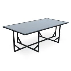 Table De Jardin Vasto 12 Et Sa Housse Couleur : Noir / Gris 11 Table De Jardin Vasto 12 Et Sa Housse Couleur : Noir / Gris -Sweeek salon de jardin 8 12 places vasto avec housse de protection coloris noir coussins gris table encastrable 34eecf41915d1559993740dc0ccbce53