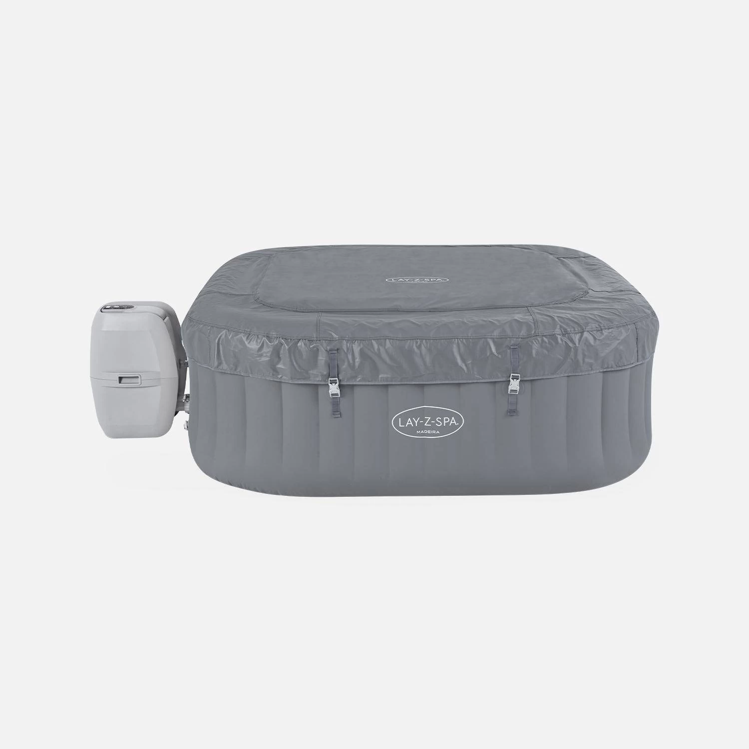 Spa Gonflable Lay-Z Spa Madeira Contrôle WIFI 6 Places Carré Avec Accessoires 3 Spa Gonflable Lay-Z Spa Madeira Contrôle WIFI 6 Places Carré Avec Accessoires – Image 3