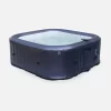 Spa Gonflable 6 Places Carré Jets Hydromassages Désinfection UVC Anti Gel, M-one