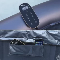 Spa Gonflable 6 Places Carré Jets Hydromassages Désinfection UVC Anti Gel, M-one -Sweeek spaotiumsq6 d07968be1cc3b136388ed0aaf8e43be5