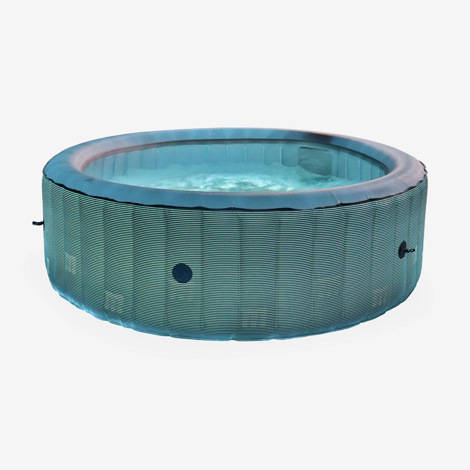 Spa Gonflable 6 Places Rond Bande LED, Filtration MDC, Désinfection UVC, Bâche 2 Spa Gonflable 6 Places Rond Bande LED, Filtration MDC, Désinfection UVC, Bâche – Image 2