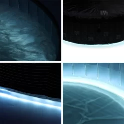 Spa Gonflable 6 Places Rond Bande LED, Filtration MDC, Désinfection UVC, Bâche 9 Spa Gonflable 6 Places Rond Bande LED, Filtration MDC, Désinfection UVC, Bâche -Sweeek spastarryrd6 4373ffa04e507e97785022279ebdaede