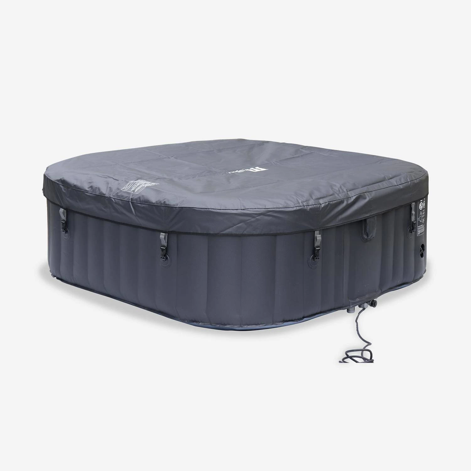 Spa Gonflable 6 Places Carré, Système De Filtration MDC, Désinfection UVC, Bâche 2 Spa Gonflable 6 Places Carré, Système De Filtration MDC, Désinfection UVC, Bâche – Image 2