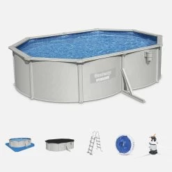 Piscine Hors Sol Ovale Avec Accessoires