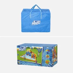 Aire De Jeux Gonflable Avec Toboggan Et Panier De Basket -Sweeek spbwmwpsuper 8f4be6e90ef18e0b367a7e04fc5f9131