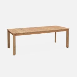 Table Intérieur/extérieur En Teck Recyclé, 8 Places 220cm -Sweeek tk220rcy 6ddfd2d7f0aa230b072b856e9e29d122