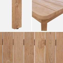 Table Intérieur/extérieur En Teck Recyclé, 8 Places 220cm -Sweeek tk220rcy 9e0c60b1cf2986d37c4eba38d6757e01