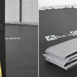 Trampoline 305cm Filet Protection Couleur : Gris -Sweeek tr305grey 2987da288830d3489a8aadce46452d16