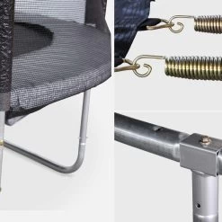 Trampoline 305cm Filet Protection Couleur : Gris -Sweeek tr305grey ff2138e4a9c4bb114688cdf089861fbe