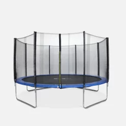 Trampoline 430cm Filet Protection Couleur : Bleu
