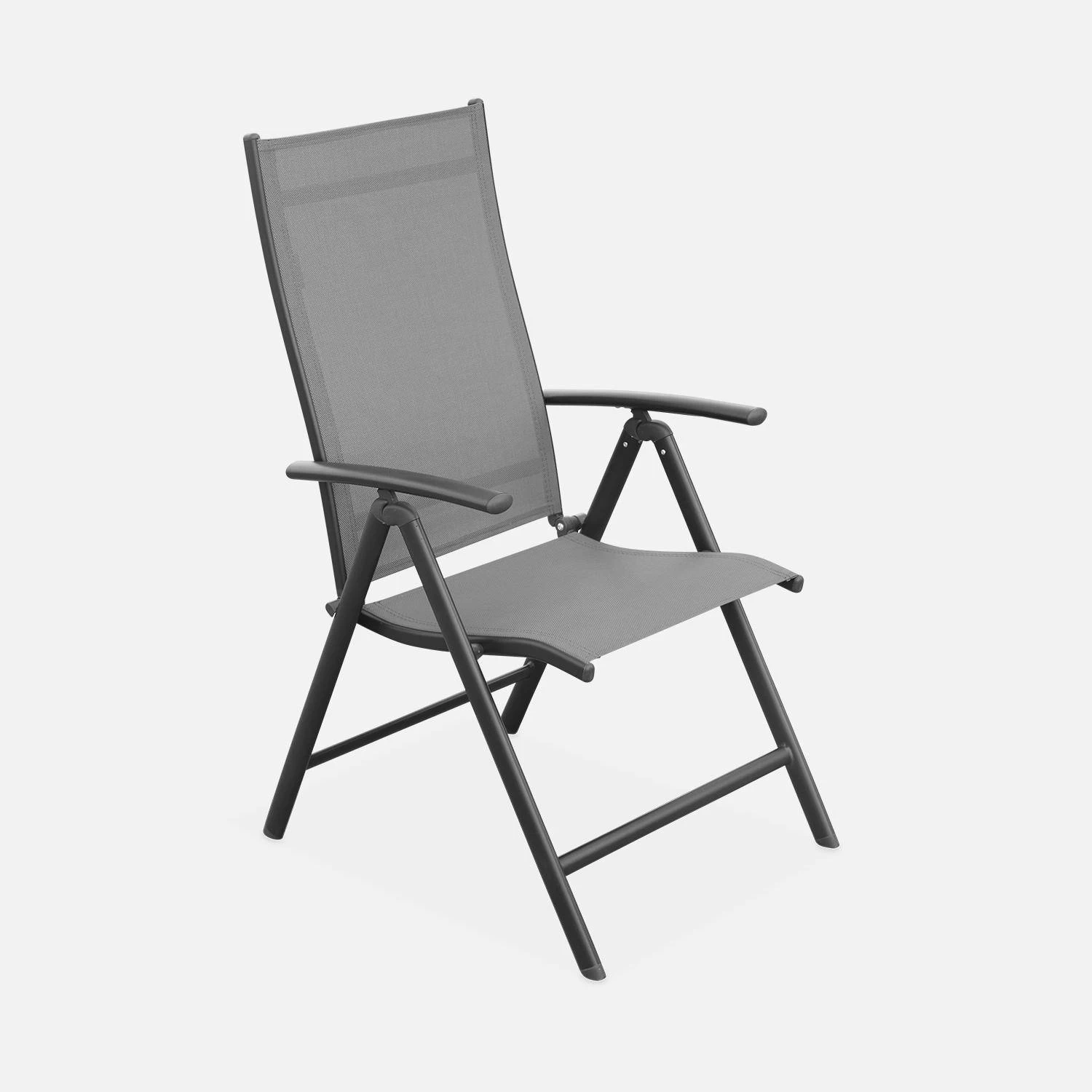 Table De Jardin Aluminium, 8 Chaises 2 Table De Jardin Aluminium, 8 Chaises – Image 2