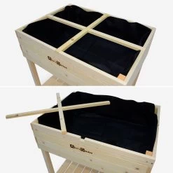 Carré Potager En Bois Sur Pieds 80 X 60cm -Sweeek vgh80 ab7865e8ec06a626c7c00c715439f98e