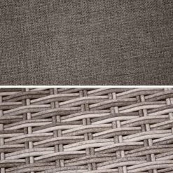 Salon De Jardin Résine Tressée 6 Places Couleur : Gris / Gris Taupe -Sweeek wk100r5sofagy 785c2e55ee1858b24514eb4f9ca2db49