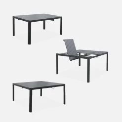 Table De Jardin Extensible Aluminium + 8 Fauteuils De Jardin Empilables Couleur : Anthracite / Gris Clair 11 Table De Jardin Extensible Aluminium + 8 Fauteuils De Jardin Empilables Couleur : Anthracite / Gris Clair -Sweeek xtafsq147r8gy cbd29d75d6ba5590948678709034d2d9