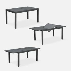 Table De Jardin Extensible Aluminium, 6 Chaises Couleur : Gris / Gris Taupe 9 Table De Jardin Extensible Aluminium, 6 Chaises Couleur : Gris / Gris Taupe -Sweeek xtp150r6co 11bd283f1a0fa1bea74c3f7fb6355240