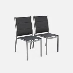 Table De Jardin Extensible Aluminium, 6 Chaises Couleur : Gris / Gris Foncé 12 Table De Jardin Extensible Aluminium, 6 Chaises Couleur : Gris / Gris Foncé -Sweeek xtsafm210r6at b51cae6debb5d3b0867002cf03037fc6